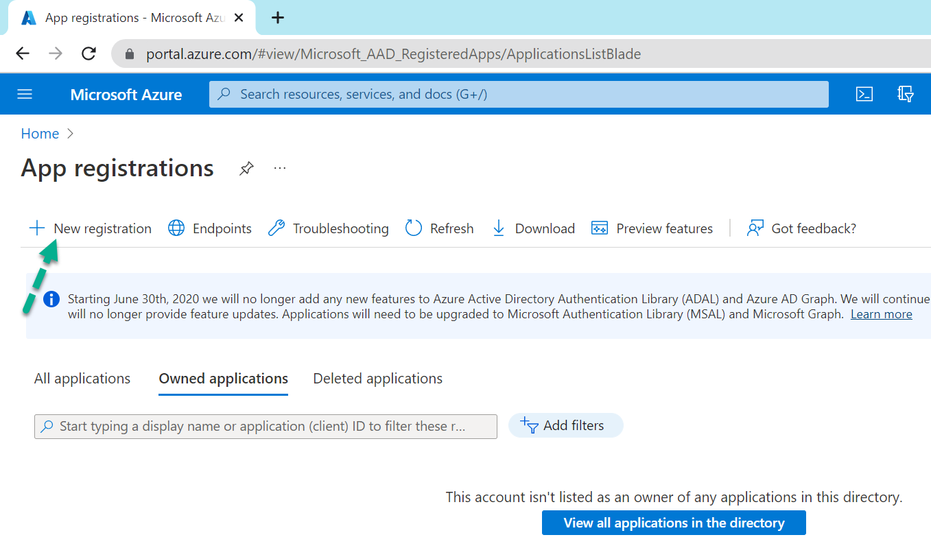 Register an App in Azure Active Directory for Dynamics 365 CE Online